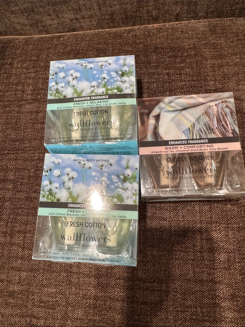 Bath and Bodyworks Wallflowers Refills (6 refills total)